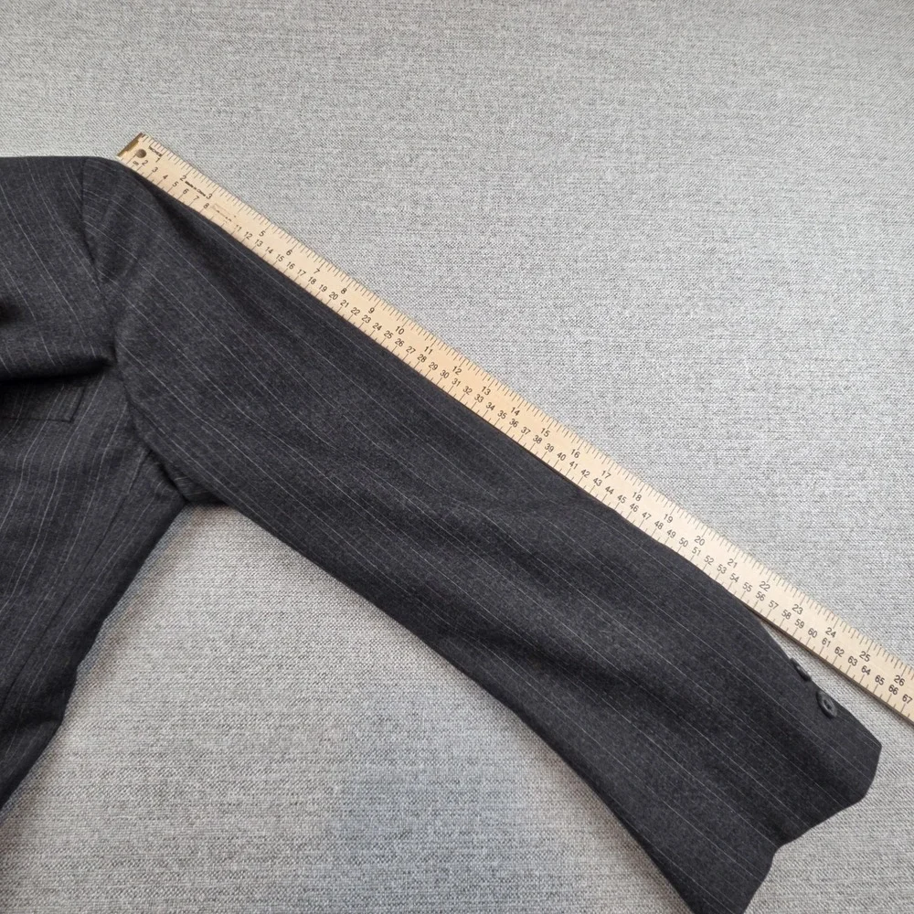 Brooks Brothers Golden Fleece Charcoal Gray Pinstripe‎ Sport Coat USA Men's 42L